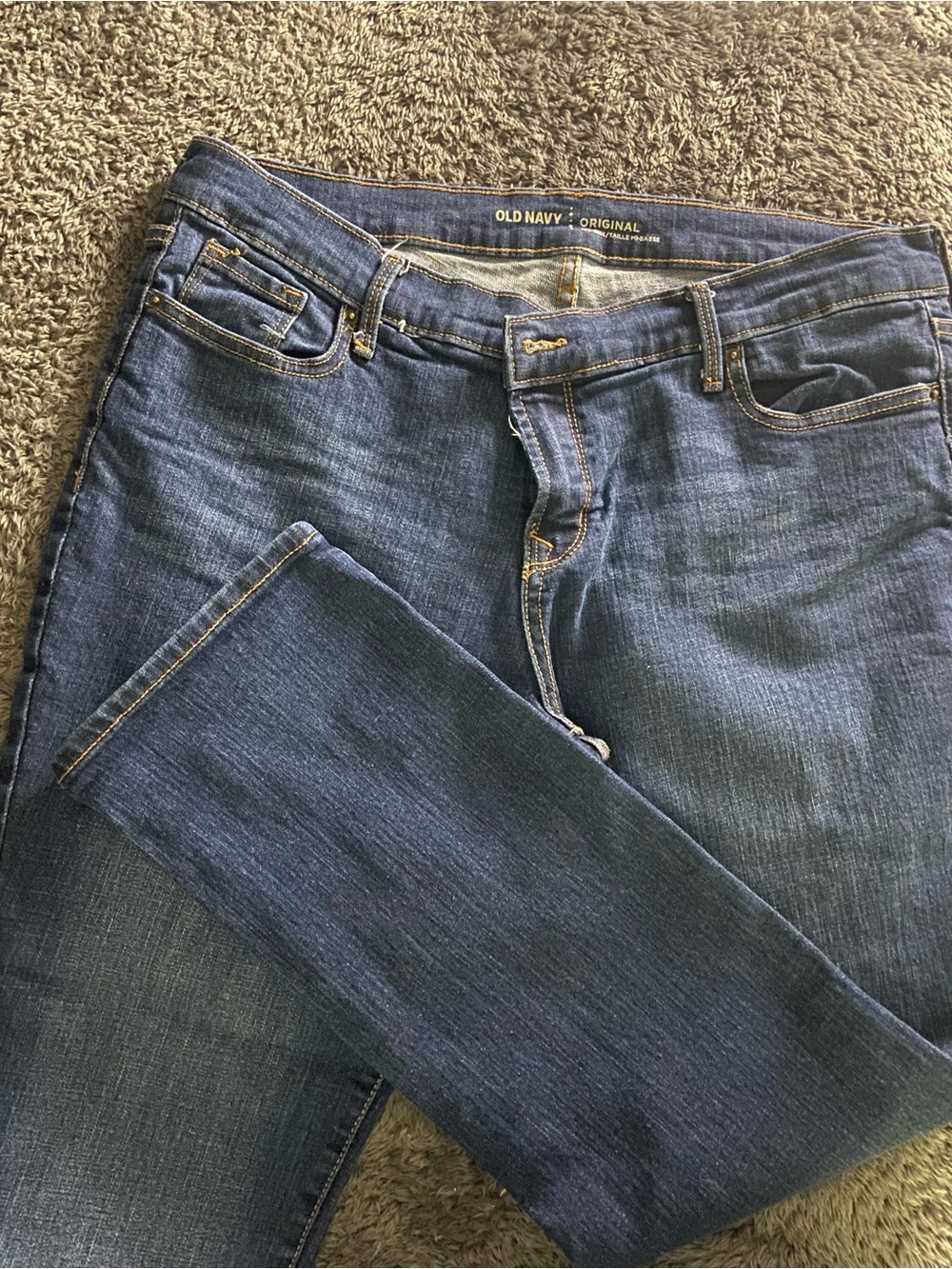 Old Navy Indigo Mid-Rise Straight-Leg Jeans